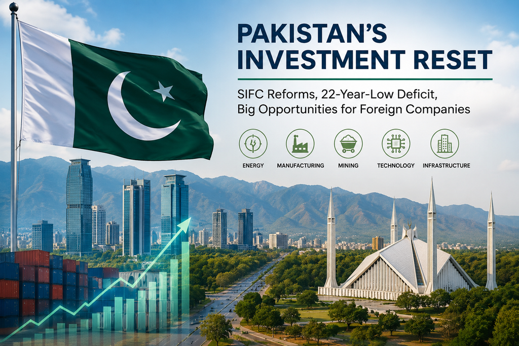 Pakistan’s Investment Reset: What the SIFC Reforms and a 22-Year-Low Deficit Mean for Foreign Companies Right Now