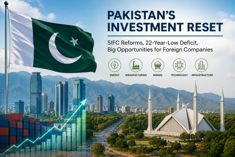 Pakistan’s Investment Reset: What the SIFC Reforms and a 22-Year-Low Deficit Mean for Foreign Companies Right Now