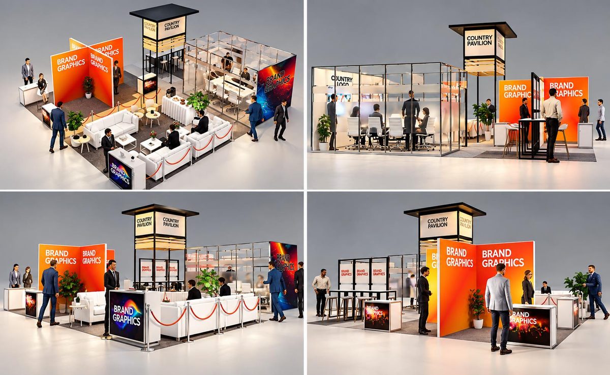 Turnkey 100 square metre country pavilion renders