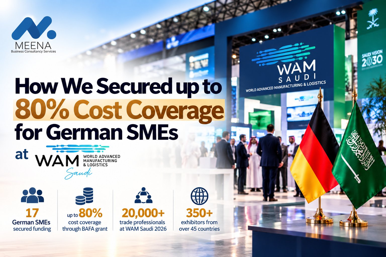 How We Secured up to 80% Cost Coverage for German SMEs at WAM Saudi 2026